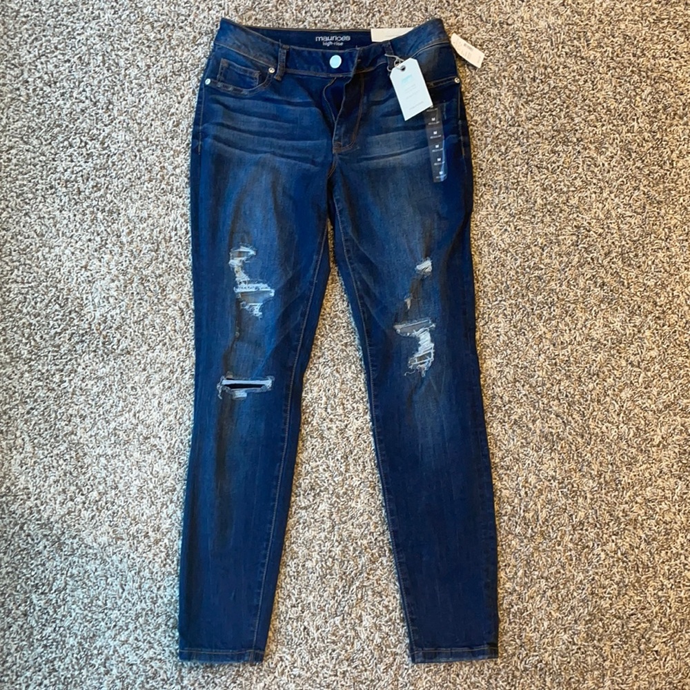 Maurices High rise denim flex jegging jeans